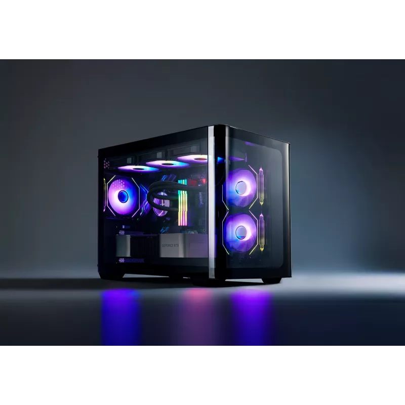 FSP S380-BA Obudowa Mini Tower mITX, mATX Czarna ARGB