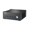 Shuttle Nano PC NA10H7, AMD Ryzen™ 7-8845HS APU, Radeon780M, 2xHDMI, 2xUSB-C 4.0(DP), 2x2.5Gbit LAN, praca ciągła 24/7, w zestawie VESA