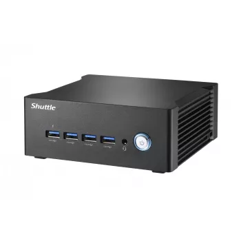 Shuttle Nano PC NA10H7, AMD Ryzen™ 7-8845HS APU, Radeon780M, 2xHDMI, 2xUSB-C 4.0(DP), 2x2.5Gbit LAN, praca ciągła 24/7, w zestawie VESA