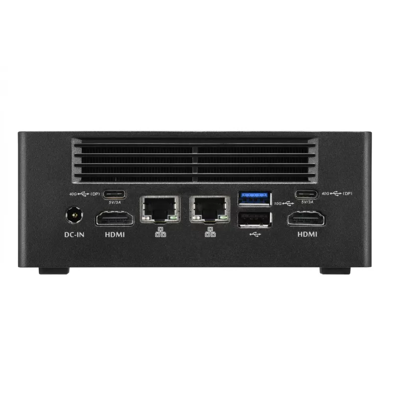 Shuttle Nano PC NA10H7, AMD Ryzen™ 7-8845HS APU, Radeon780M, 2xHDMI, 2xUSB-C 4.0(DP), 2x2.5Gbit LAN, praca ciągła 24/7, w zestawie VESA