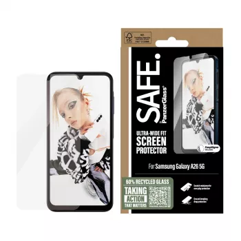 PanzerGlass SAFE. by ® Screen Protector Samsung Galaxy A26 5G | Ultra-Wide Fit z EasyAligner