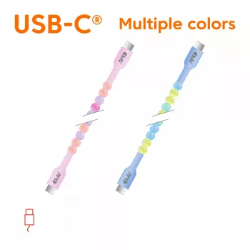 CLUB3D USB-C® kabel koralikowy, różowy, 2 m, USB C, USB C, 0.48 Gbit/s, różowy