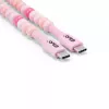 CLUB3D USB-C® kabel koralikowy, różowy, 2 m, USB C, USB C, 0.48 Gbit/s, różowy