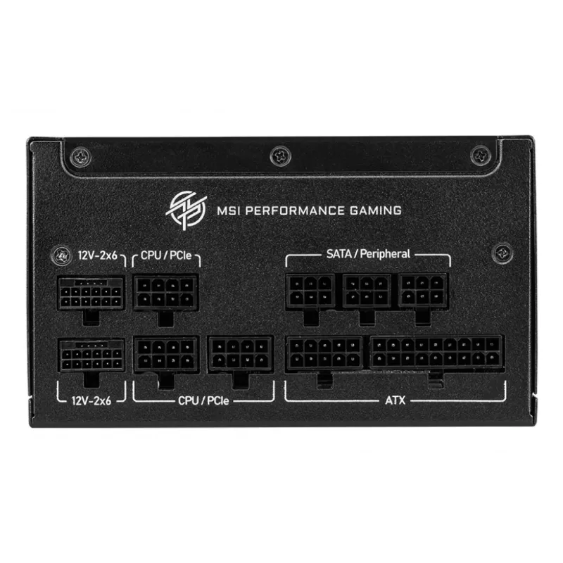 MSI MPG A850GS PCIE5 zasilacz 850 W 24-pin ATX ATX Czarny
