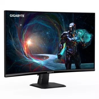 Gigabyte GS27QCA 27-calowy zakrzywiony monitor gamingowy QHD, 2560 x 1440, VA, 180 Hz, 1 ms, 250 cd/m², 2x HDMI, DisplayPort, czarny