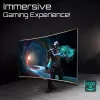Monitor gamingowy GIGABYTE GS27QCA 27 cali QHD zakrzywiony - 2560 x 1440, 180Hz, 1ms, 250 cd/m², FreeSync, HDR Ready, HDMI 2.0, DisplayPort 1.4