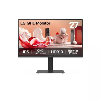 Monitor komputerowy LG 27BA54QB-B 68,6 cm (27 cali) 2560 x 1440 pikseli Quad HD LCD Czarny