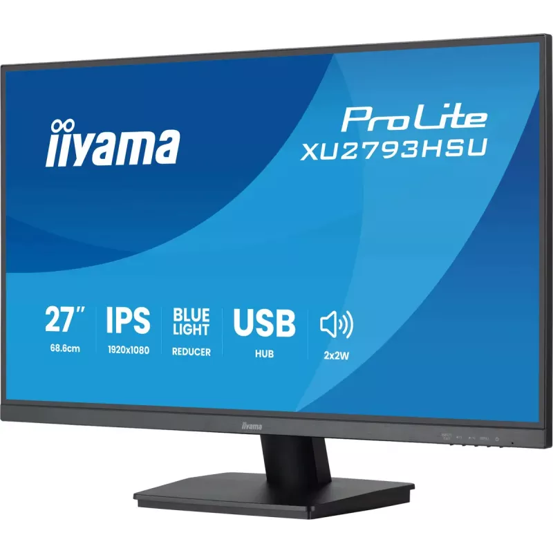 Monitor komputerowy iiyama ProLite XU2793HSU-B7 68,6 cm (27 cali) 1920 x 1080 pikseli Full HD LED Czarny