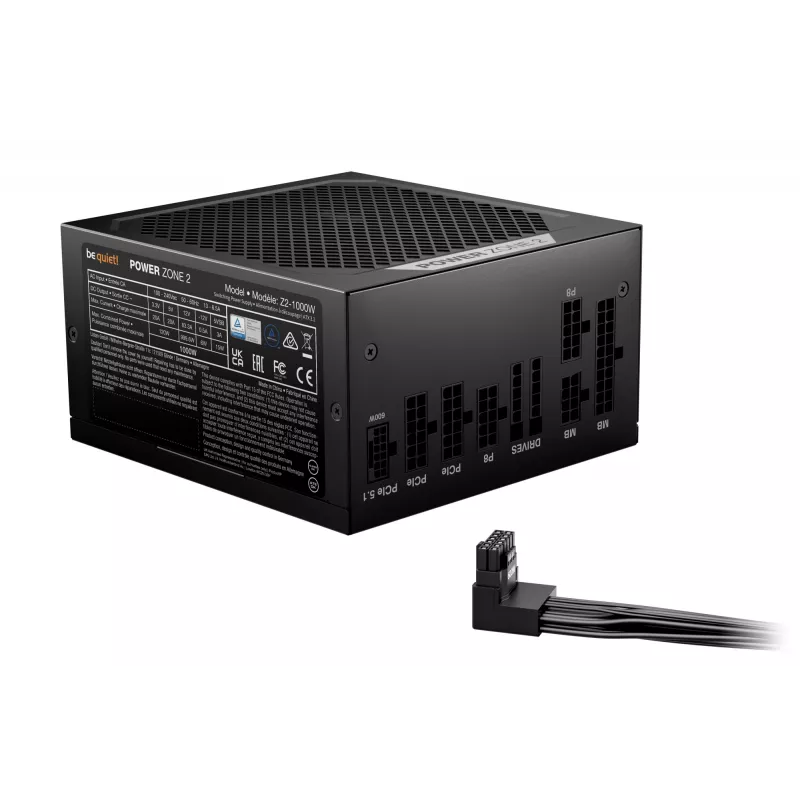 be quiet POWER ZONE 2 1000W zasilacz 20+4 pin ATX ATX Czarny