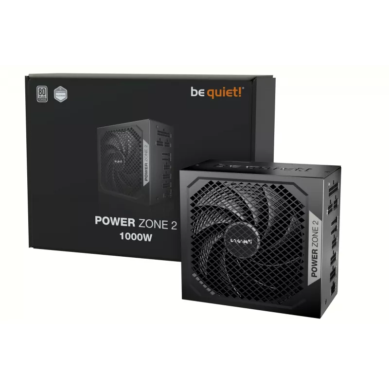 be quiet POWER ZONE 2 1000W zasilacz 20+4 pin ATX ATX Czarny