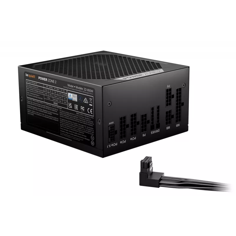 be quiet! POWER ZONE 2 850W zasilacz 20+4 pin ATX ATX Czarny