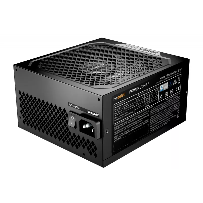 be quiet! POWER ZONE 2 850W zasilacz 20+4 pin ATX ATX Czarny