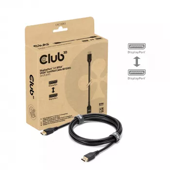 CLUB3D DisplayPort™ 2.1 DP54™ certyfikowany kabel VESA® 8K120Hz 3m/ 9.84ft