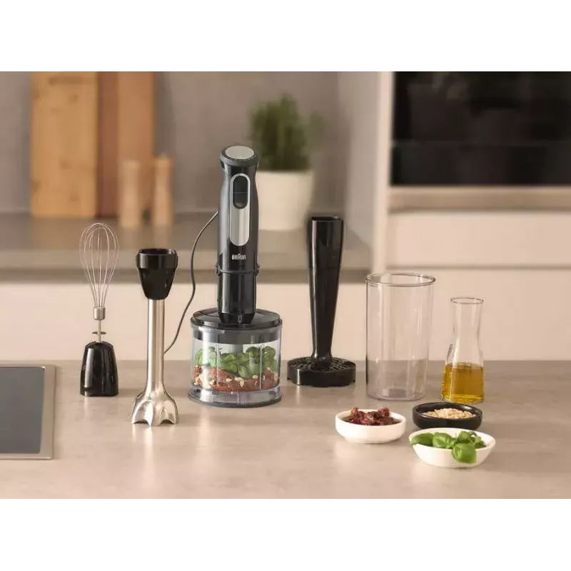 Braun MultiQuick 5 Pro 0,6 L Blender ręczny 1000 W Czarny, Srebrny
