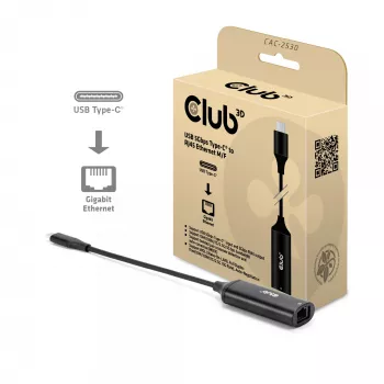 Club 3D CAC-2530 adapter Ethernet USB-C do RJ45