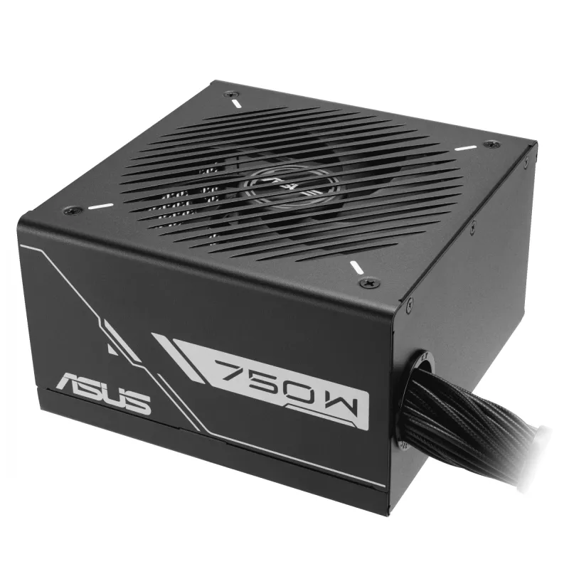 Zasilacz ATX ASUS Prime‑750B‑Czarny 750 W, 80 PLUS Bronze, wentylator 135 mm, 20+4 pin, 3× PCIe 8-pin, niemodularny