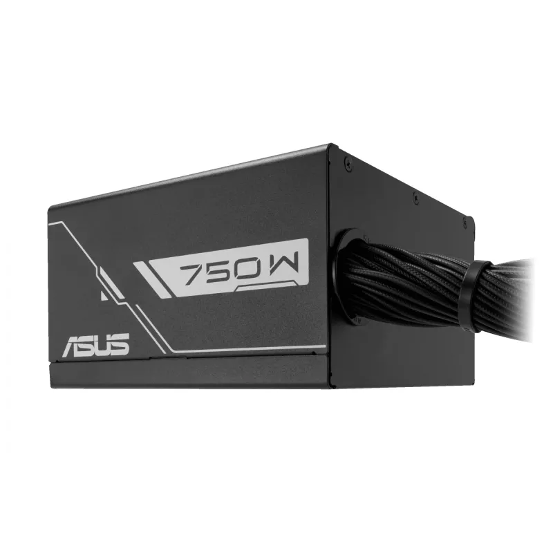 Zasilacz ATX ASUS Prime‑750B‑Czarny 750 W, 80 PLUS Bronze, wentylator 135 mm, 20+4 pin, 3× PCIe 8-pin, niemodularny