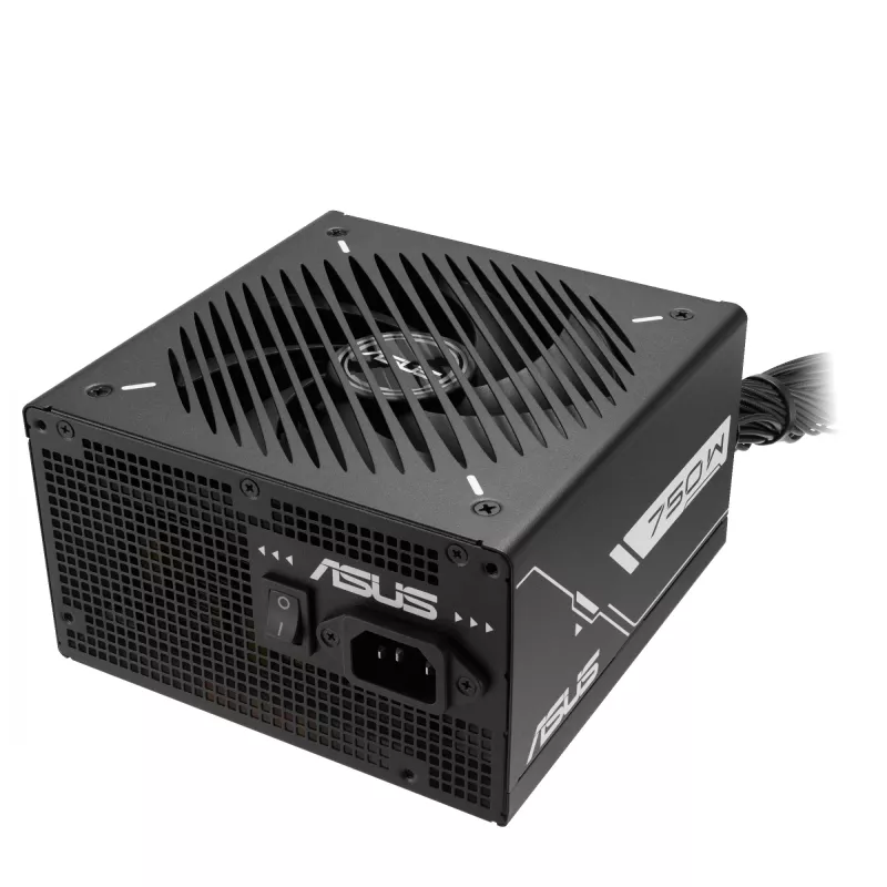 Zasilacz ATX ASUS Prime‑750B‑Czarny 750 W, 80 PLUS Bronze, wentylator 135 mm, 20+4 pin, 3× PCIe 8-pin, niemodularny
