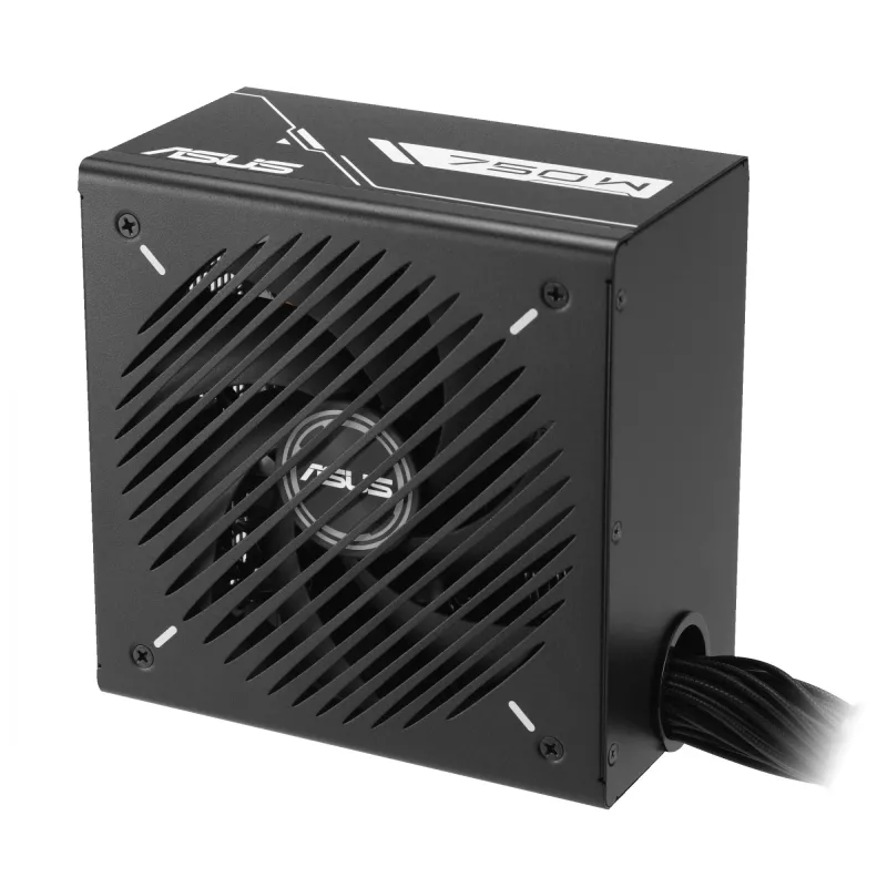 Zasilacz ATX ASUS Prime‑750B‑Czarny 750 W, 80 PLUS Bronze, wentylator 135 mm, 20+4 pin, 3× PCIe 8-pin, niemodularny