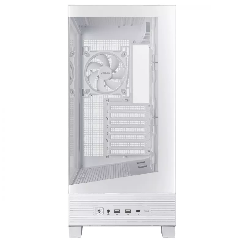 Obudowa PC ASUS A31 Plus TG ARGB WHITE Midi Tower — ATX, szkło hartowane, ARGB, 3x120mm + 1x120mm wentylatory, 38 cm GPU, 165 mm cooler CPU