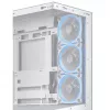 Obudowa PC ASUS A31 Plus TG ARGB WHITE Midi Tower — ATX, szkło hartowane, ARGB, 3x120mm + 1x120mm wentylatory, 38 cm GPU, 165 mm cooler CPU
