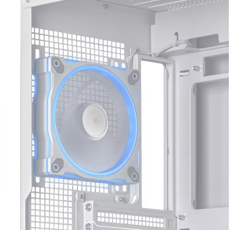 Obudowa PC ASUS A31 Plus TG ARGB WHITE Midi Tower — ATX, szkło hartowane, ARGB, 3x120mm + 1x120mm wentylatory, 38 cm GPU, 165 mm cooler CPU