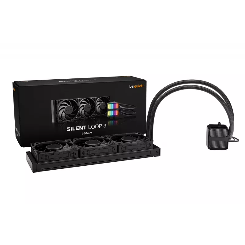 be quiet! Silent Loop 3 360 mm Procesorowy chłodnica cieczy All-in-one 12 cm Czarny 1 szt.