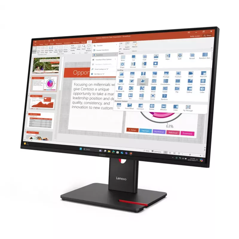 Monitor Lenovo ThinkVision T27-40 27 cali LED Full HD 1920 x 1080