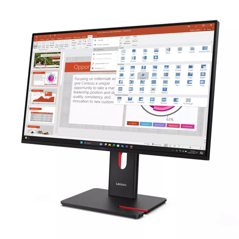 Monitor Lenovo ThinkVision T27-40 27 cali LED Full HD 1920 x 1080