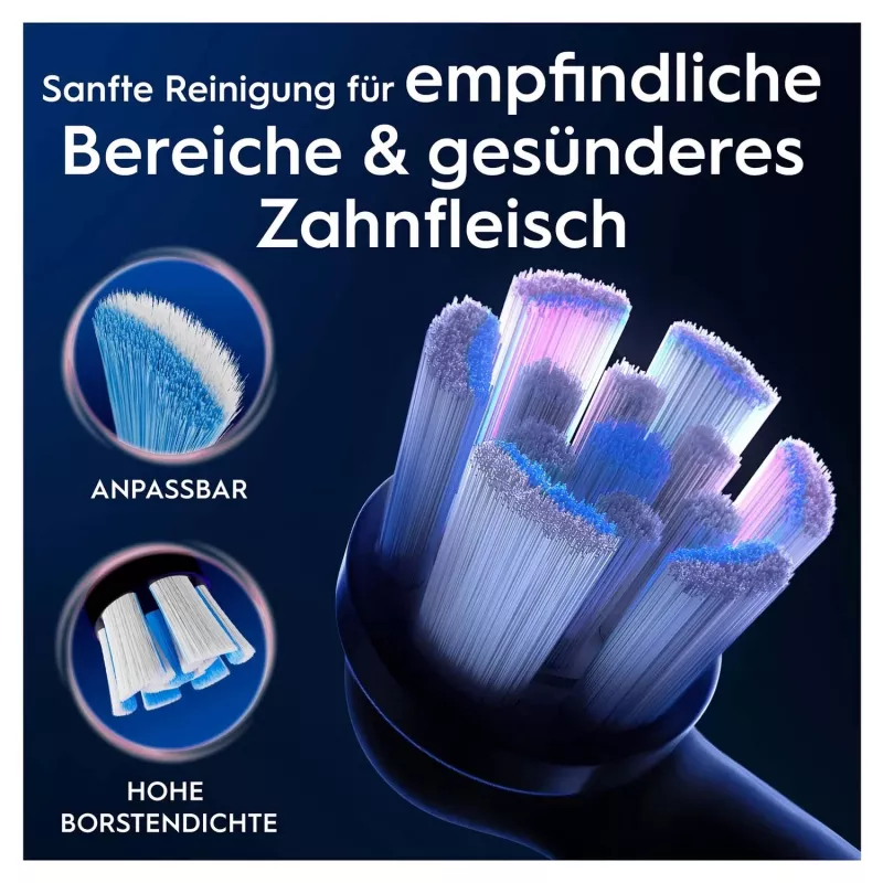 Oral-B 194631 końcówka szczoteczki do zębów 4 szt. czarna