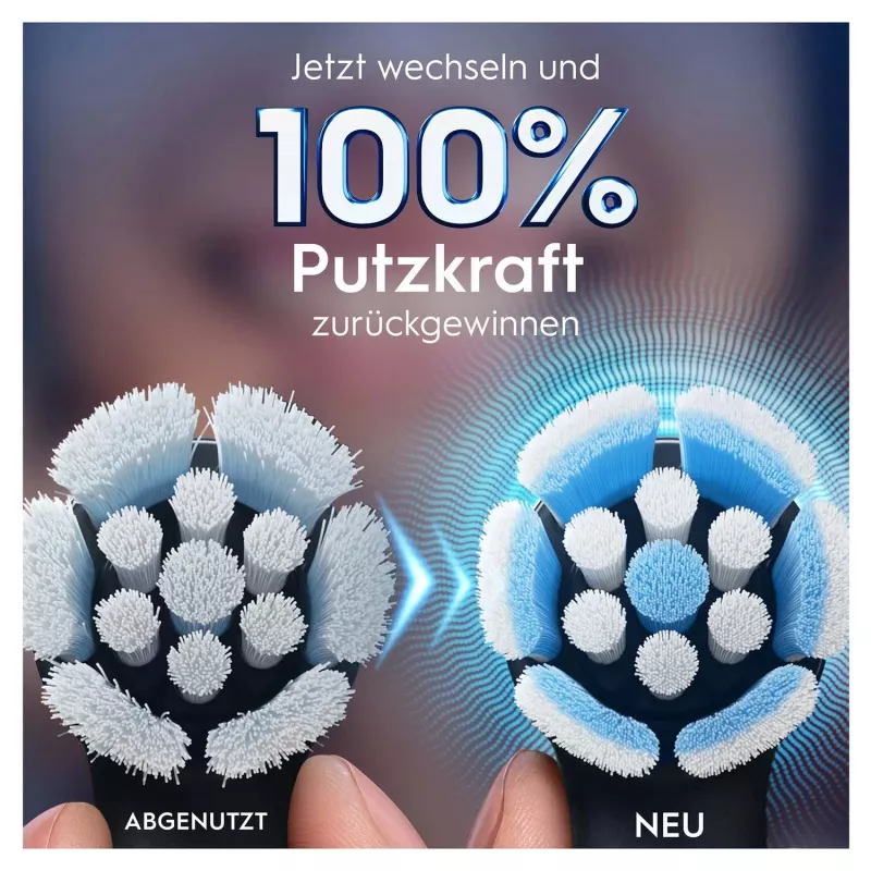 Oral-B 194631 końcówka szczoteczki do zębów 4 szt. czarna