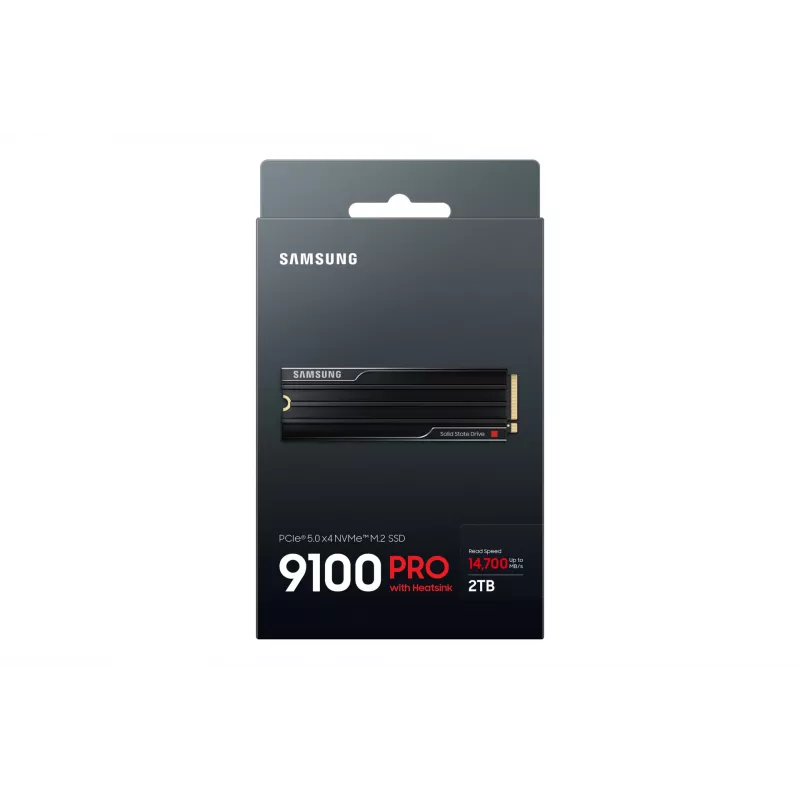 Samsung 9100 PRO Heatsink PCIe® 5.0 NVMe™ M.2 SSD - 2 TB, 2 TB, M.2, 14700 MB/s