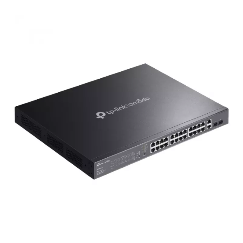 TP-Link Omada ES228GMP przełącznik sieciowy Zarządzany L2 Gigabit Ethernet (10/100/1000) Moc over Ethernet (PoE) Czarny