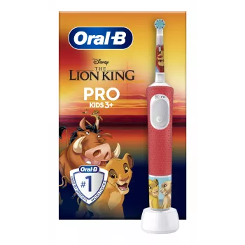 Oral-B Kids VITALITYPROLIONK elektryczna szczoteczka do zębów dla dzieci szczoteczka rotacyjno-oscylacyjna wielokolorowa