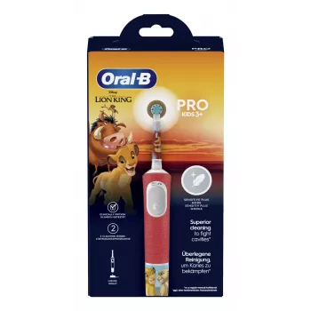 Oral-B Kids VITALITYPROLIONK elektryczna szczoteczka do zębów dla dzieci szczoteczka rotacyjno-oscylacyjna wielokolorowa