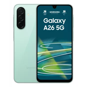 Smartphone Samsung Galaxy A26 6,7 cala 128GB Mint — 6 GB RAM, 5000 mAh, Super AMOLED, 120 Hz, IP67