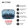 Słuchawki Sony WFC710NL.CE7 dokanałowe True Wireless, Bluetooth 5.3, ANC, IPX4, 8.5/12 h odtwarzania, Glass Blue