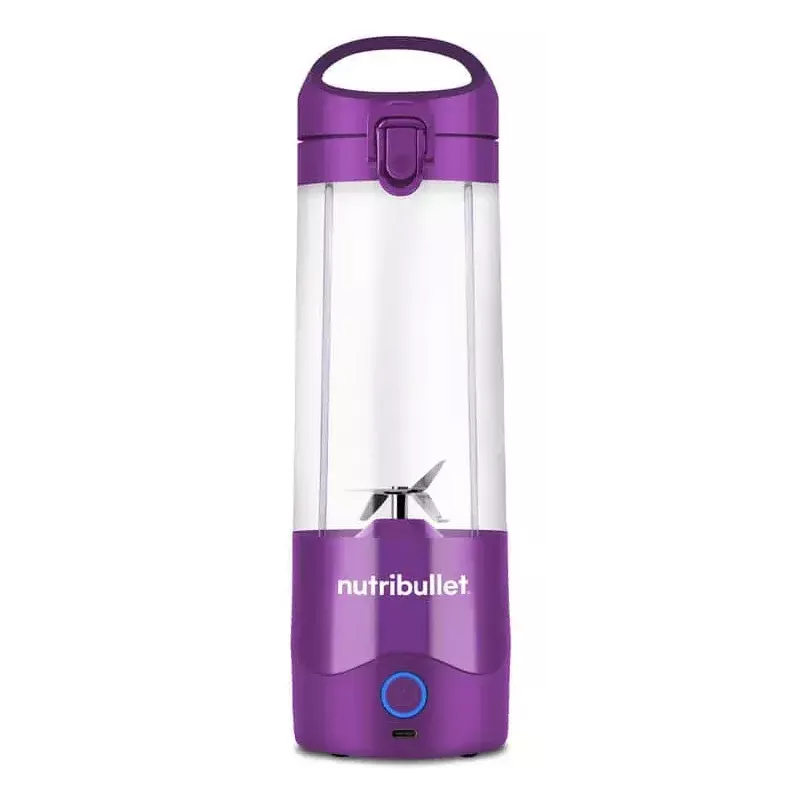 Blender przenośny NUTRIBULLET Portable 0.475 L — fioletowy, bateria 2000 mAh, pojemnik Tritan