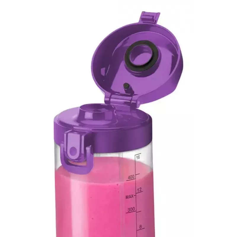 Blender przenośny NUTRIBULLET Portable 0.475 L — fioletowy, bateria 2000 mAh, pojemnik Tritan