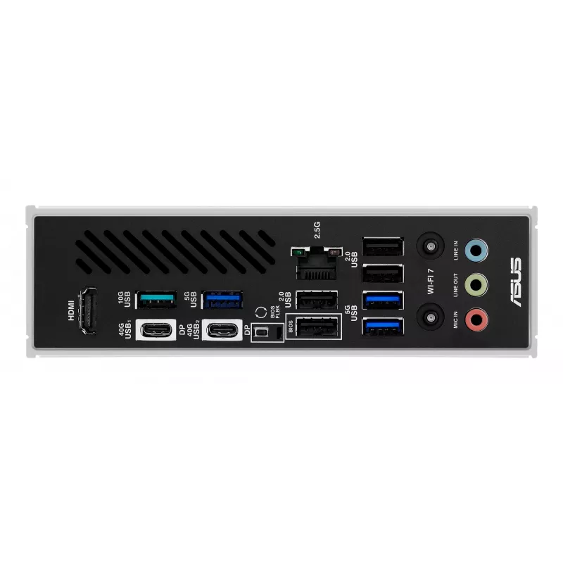 Płyta główna ASUS X870 MAX GAMING WIFI7 ATX — AMD X870, Socket AM5, DDR5, 4 DIMM, 256 GB, Wi‑Fi 7, Bluetooth 5.4, 3 M.2, 2x USB4 Gen3x2