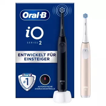 Szczoteczka elektryczna Oral-B iO Series 2 Duo Czarna Różowa Akumulatorowa z inteligentnym czujnikiem nacisku