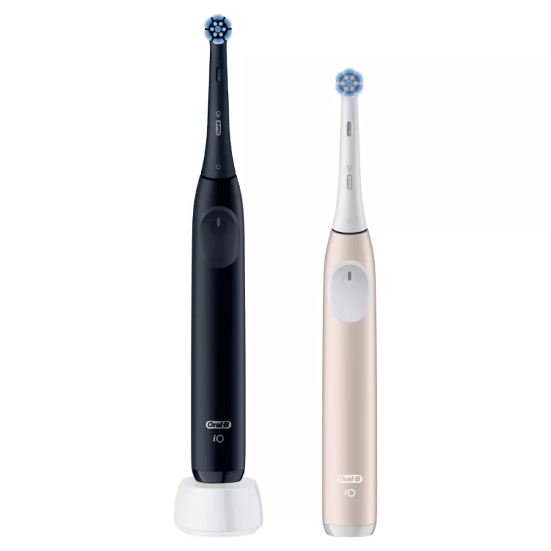 Szczoteczka elektryczna Oral-B iO Series 2 Duo Czarna Różowa Akumulatorowa z inteligentnym czujnikiem nacisku
