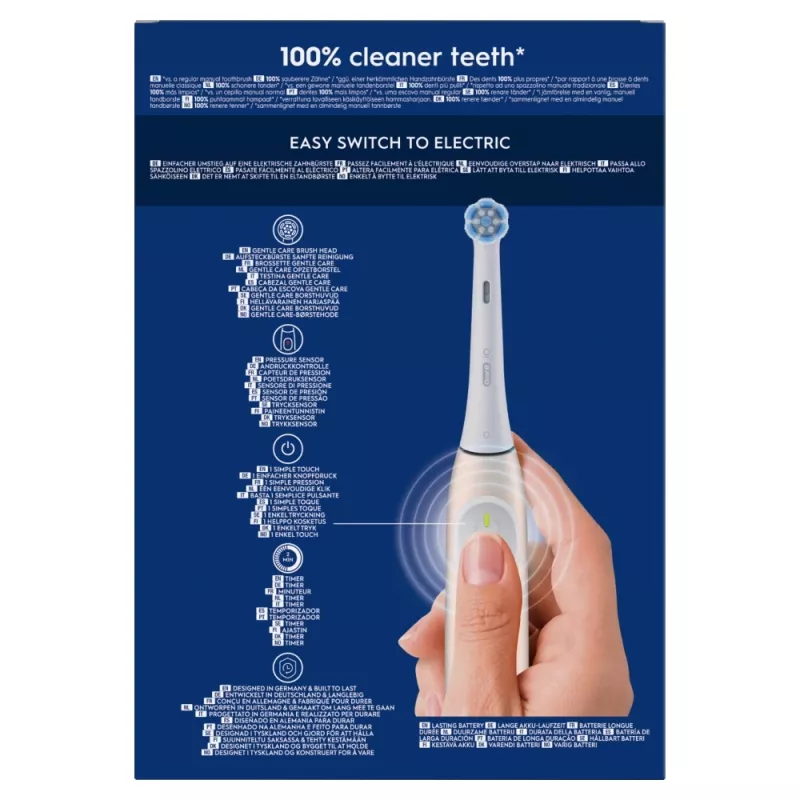 Szczoteczka elektryczna Oral-B iO Series 2 Duo Czarna Różowa Akumulatorowa z inteligentnym czujnikiem nacisku