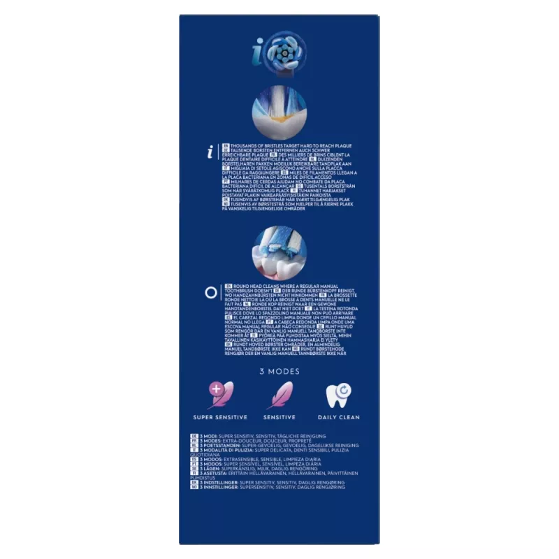 Szczoteczka elektryczna Oral-B iO Series 2 Duo Czarna Różowa Akumulatorowa z inteligentnym czujnikiem nacisku