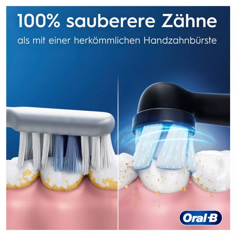 Szczoteczka elektryczna Oral-B iO Series 2 Duo Czarna Różowa Akumulatorowa z inteligentnym czujnikiem nacisku