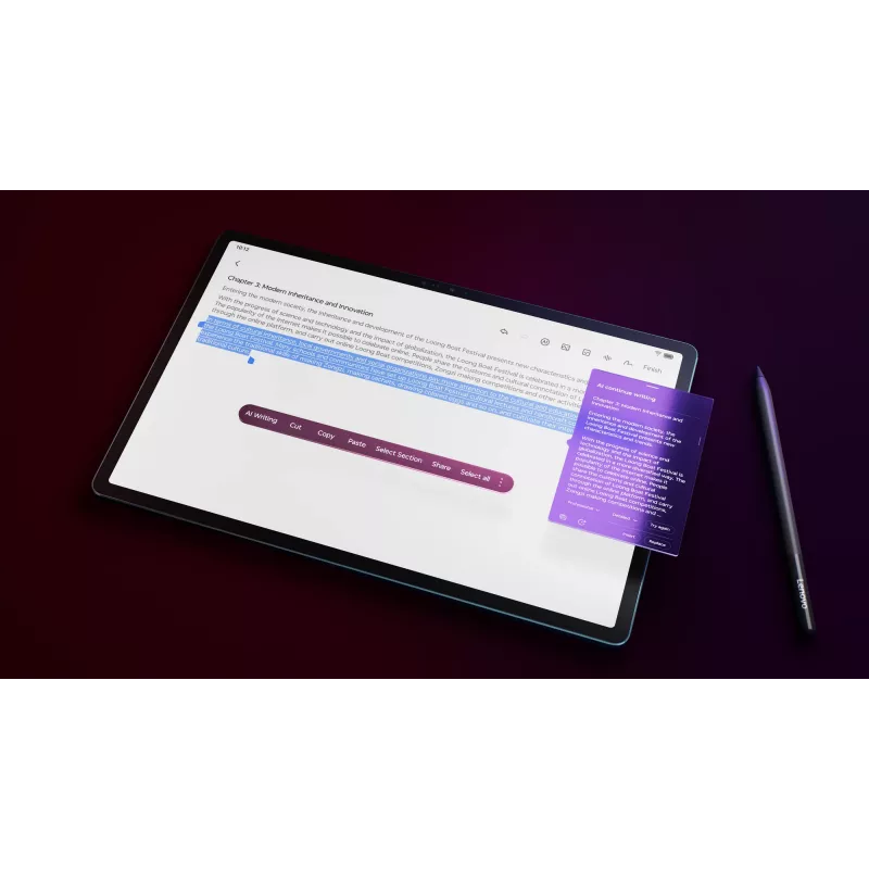 Lenovo Yoga Tab Plus Snapdragon 256 GB 32,3 cm (12,7 cala) 16 GB Wi-Fi 7 (802.11be) Android 14 Teal