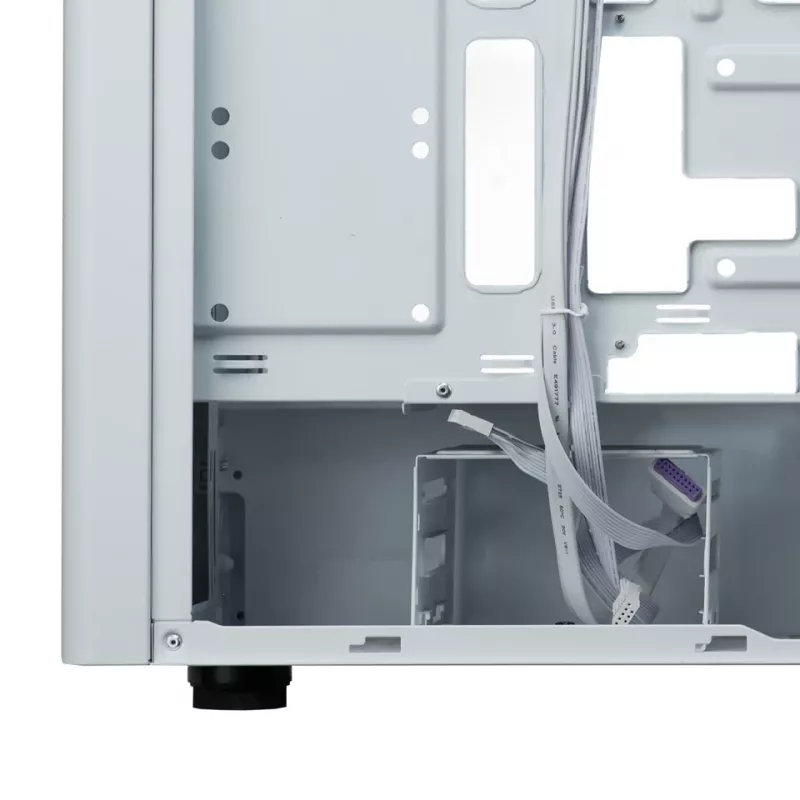 Obudowa PC Cooler Master Elite 502 Midi Tower biała — ATX, 3x 120 mm z przodu, 120 mm z tyłu, zasilacz na dole, obsługuje dyski 2.5 cala/3.5 cala