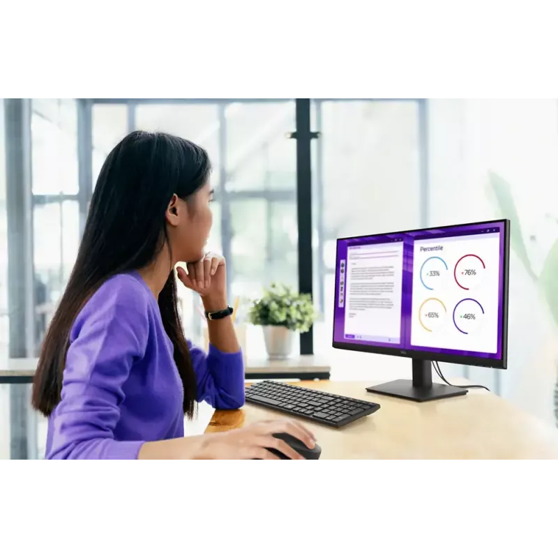 Monitor komputerowy DELL E Series E2425HM 60,5 cm (23,8 cala) 1920 x 1080 pikseli Full HD LCD Czarny