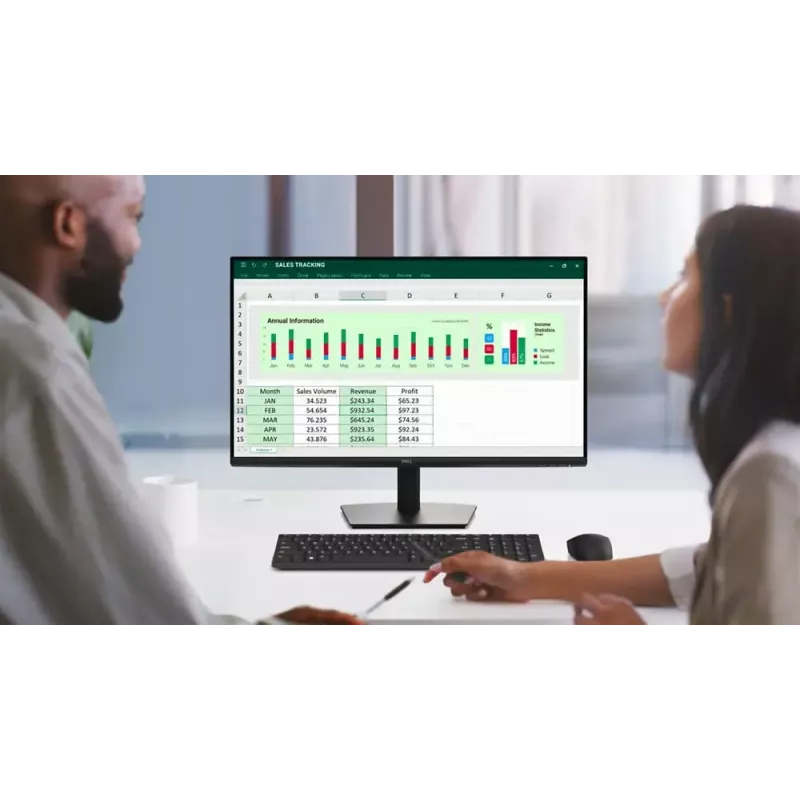 Monitor komputerowy DELL E Series E2725HM 68,6 cm (27 cali) 1920 x 1080 pikseli Full HD LCD Czarny