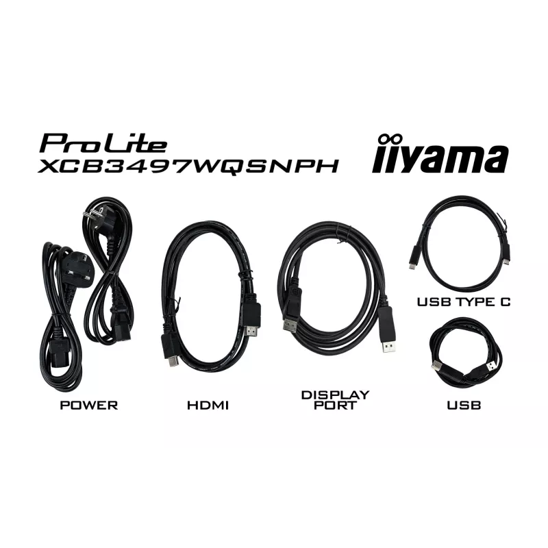 Monitor komputerowy iiyama ProLite XCB3497WQSNPH-B1 86,4 cm (34 cale) 3440 x 1440 pikseli UltraWide Quad HD LED Czarny